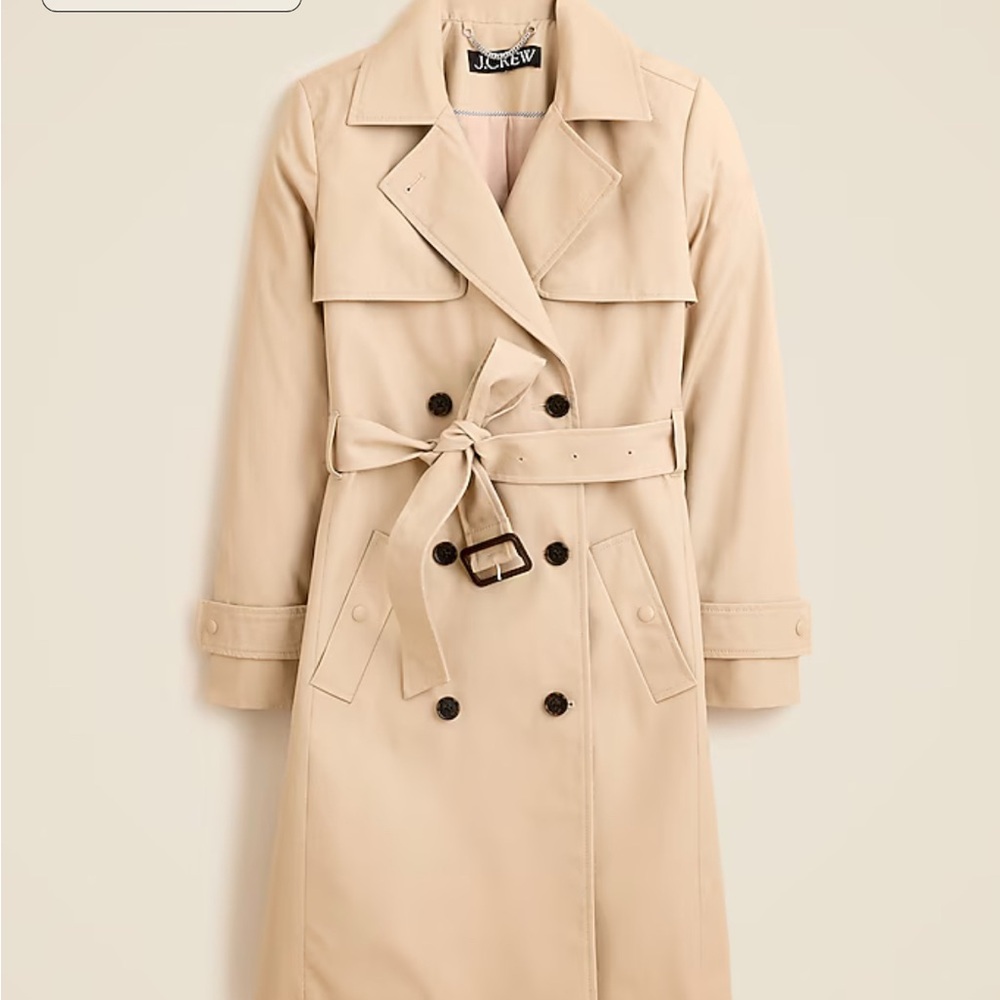J. Crew New Icon Trench Coat Size 18